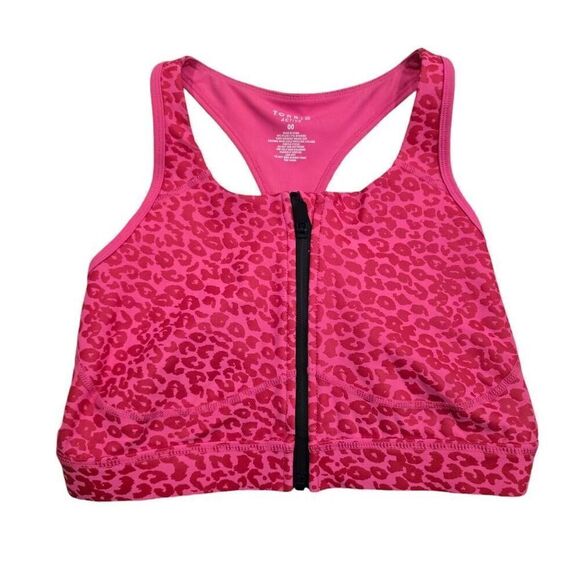 Torrid Sports Bra Women's 00 / 10 Pink Leopard Low Impact Performance Core Stret - Picture 1 of 6